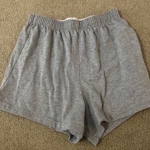 Light grey small soffe shorts